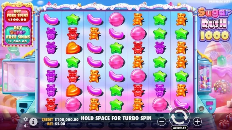 Sugar Rush 1000 — геймплей, кластерні виграші