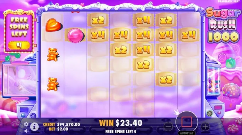 Sugar Rush 1000 — мультиплікатори на сітці